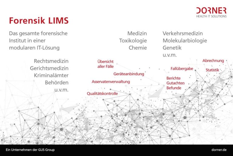 DORNER Forensik LIMS - Module und Features